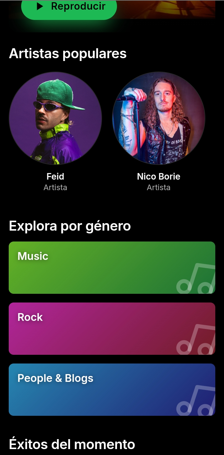 Interfaz Spotify Lite